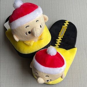Peanuts Christmas Charlie Brown 3D plush Slippers - men’s Size 9/10